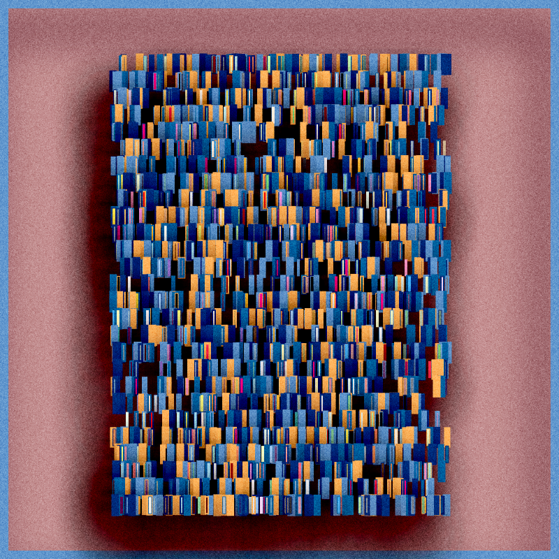 Floating Bookshelves #126 static NFT preview