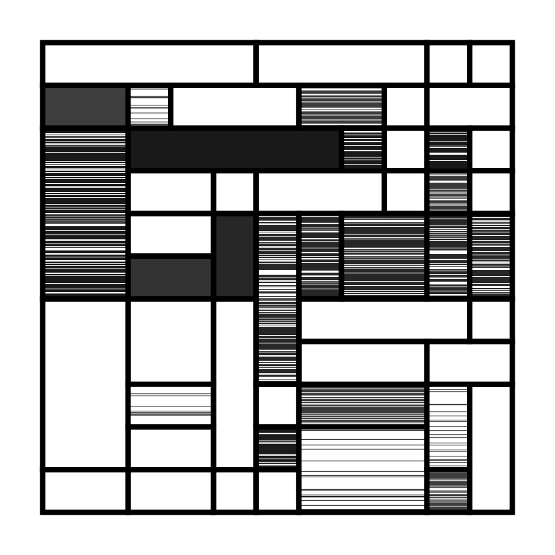 Mono Mondrian #5 static token preview