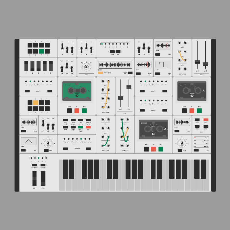 Modular synthesizer #3 static NFT preview