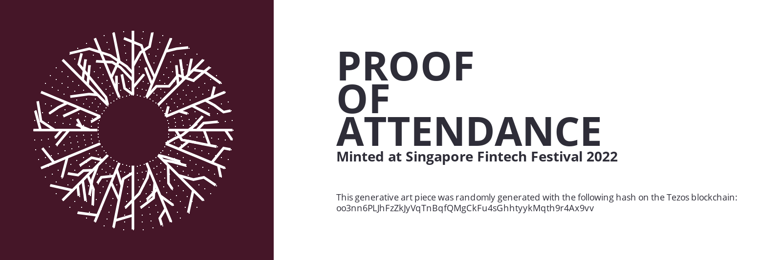 SFF2022 Proof of Attendance Token #399 static token preview