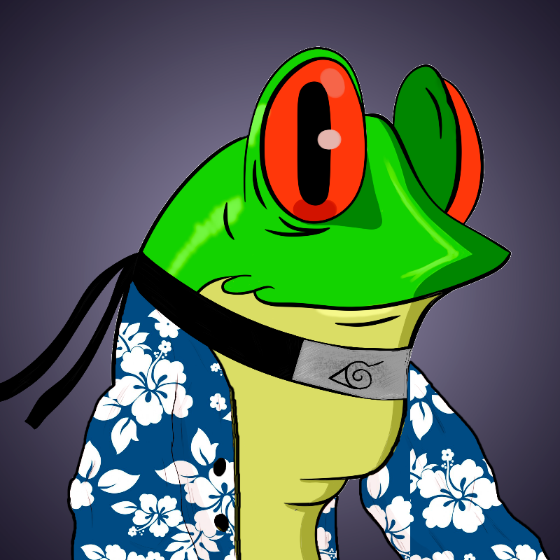 Annoying Frogs in the Anime World #53 static NFT preview
