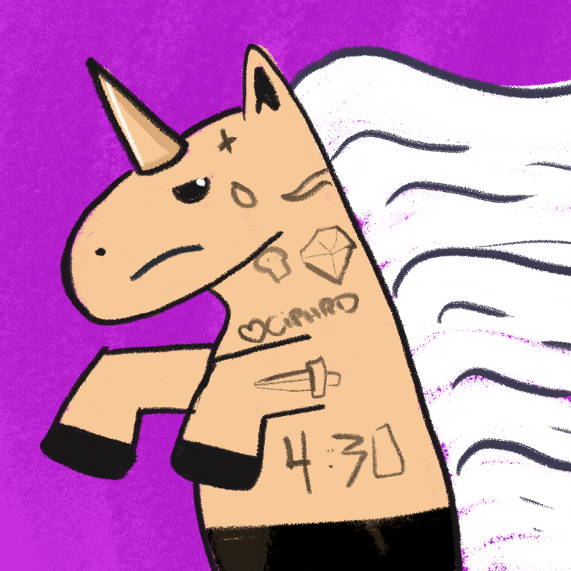 Peculiar unicornos #277 static token preview
