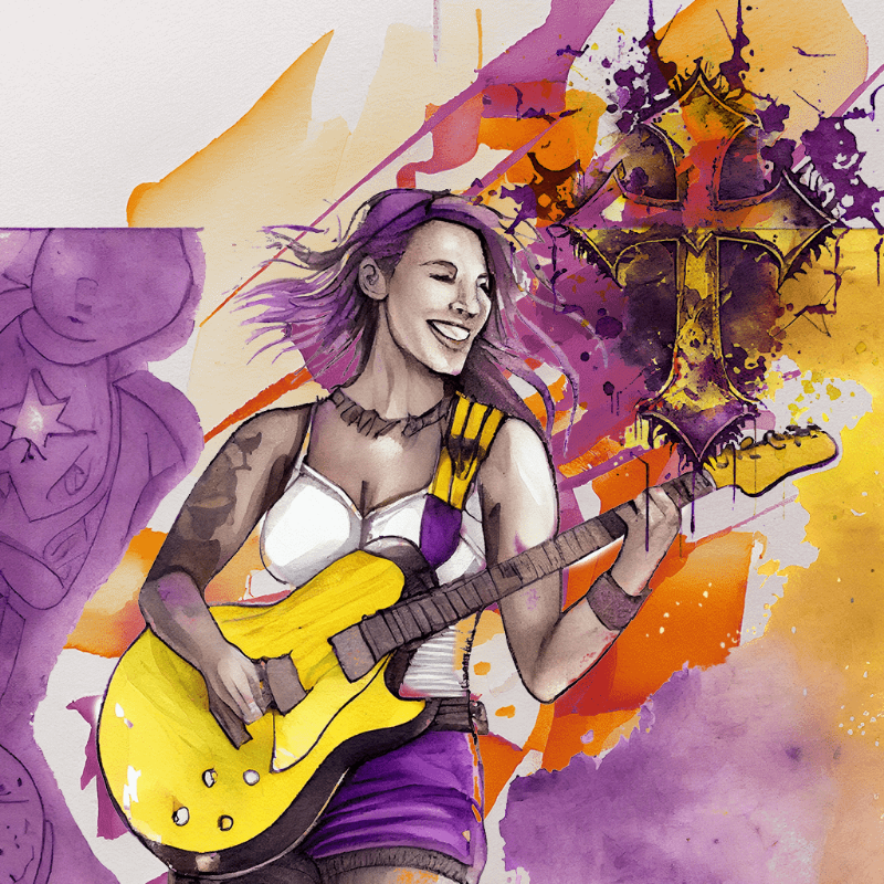 Hard Rock Girl 3 #2 static token preview
