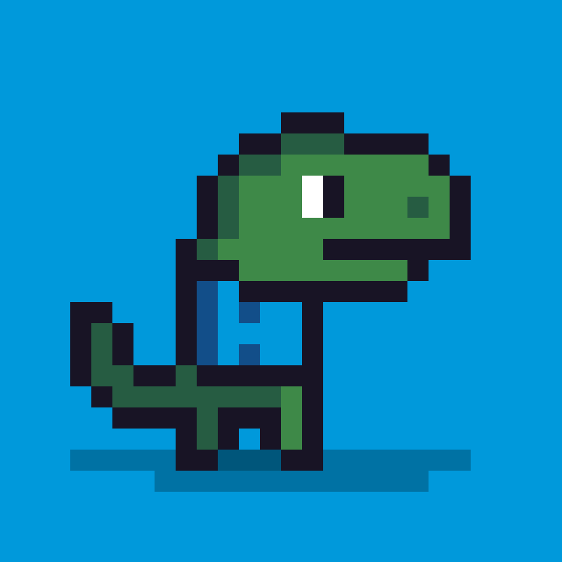 Pixel Dinos #198 static NFT preview