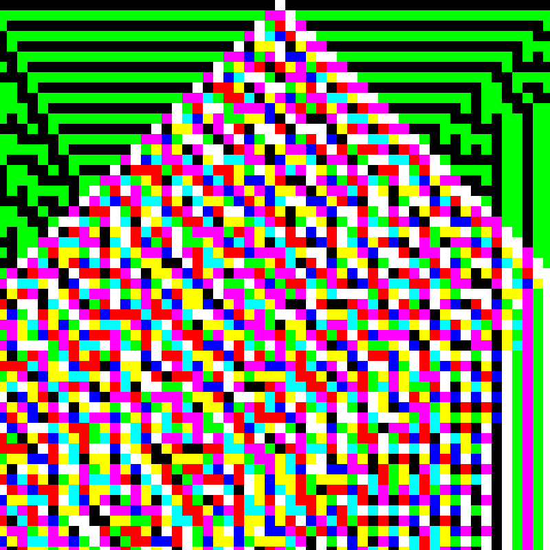 RGB Elementary Cellular Automaton #148 static token preview