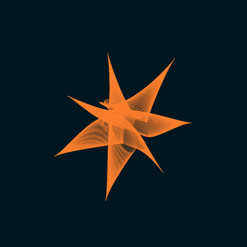 Bezier Stars #7 static token preview