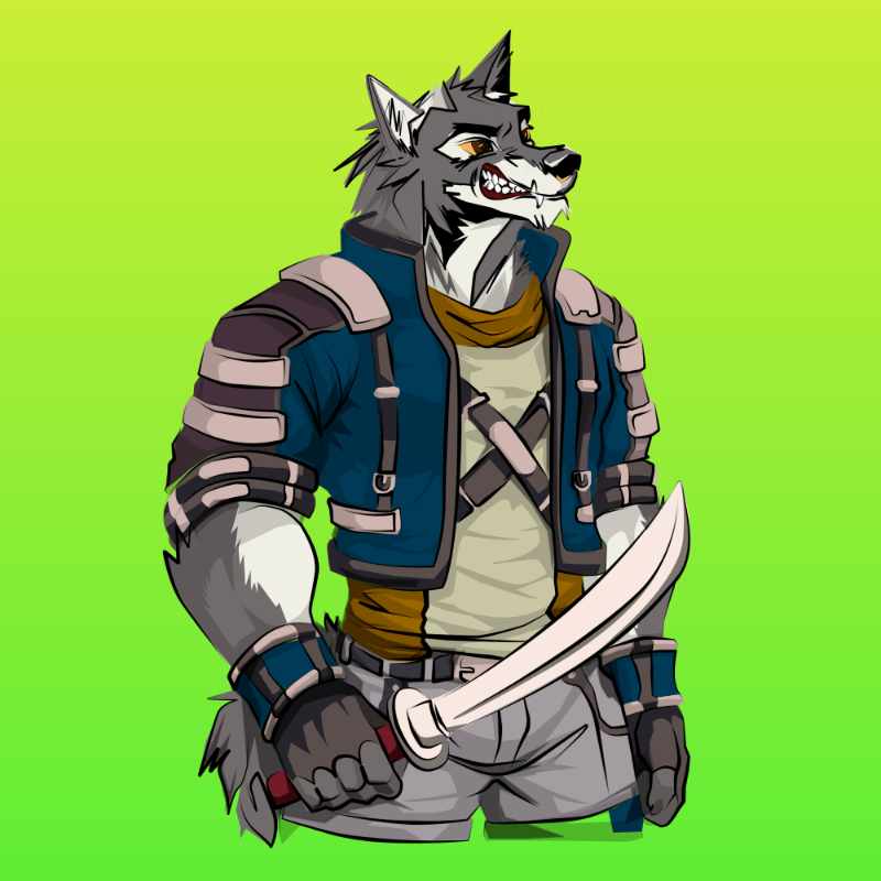 Wolf-soldier #27 static token preview