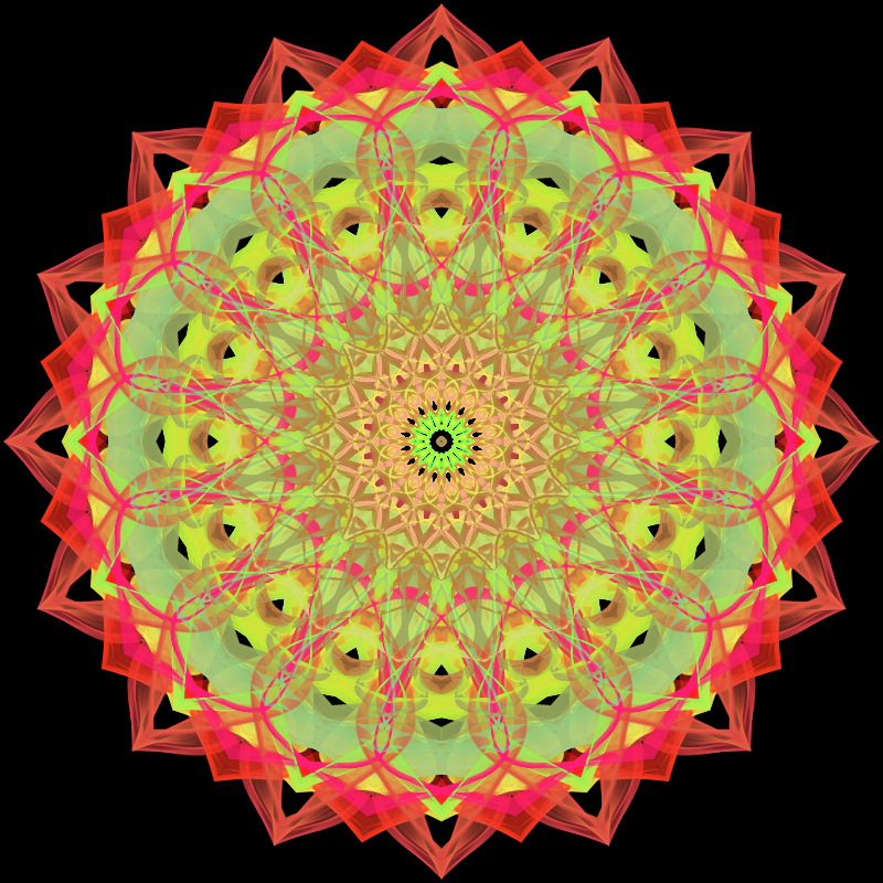 Morphing Mandala - #fxhashturnsone charity #39 static token preview