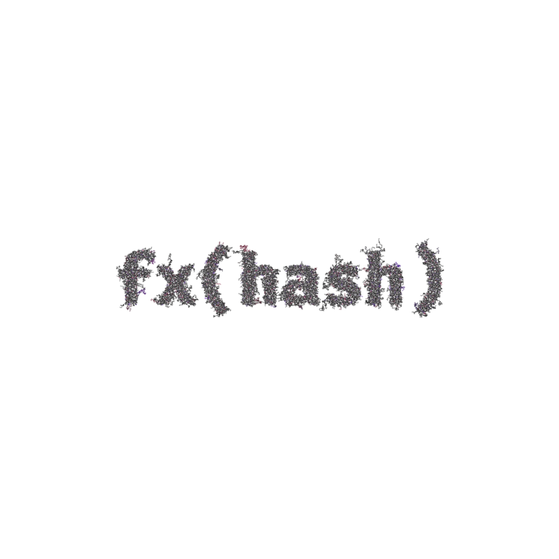 FXHASH Logo with Features #884 static token preview