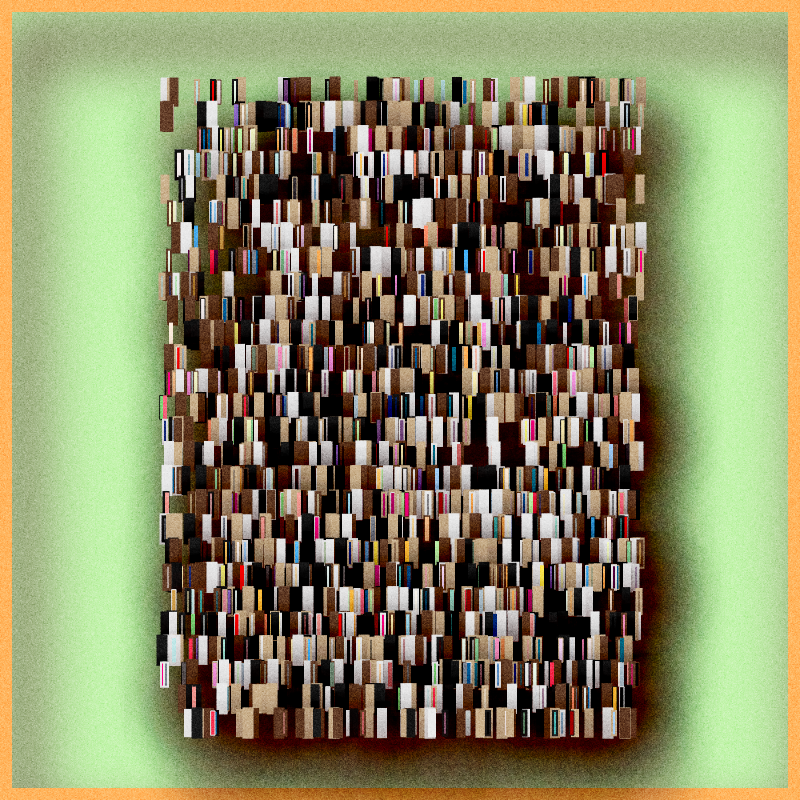 Floating Bookshelves #166 static NFT preview