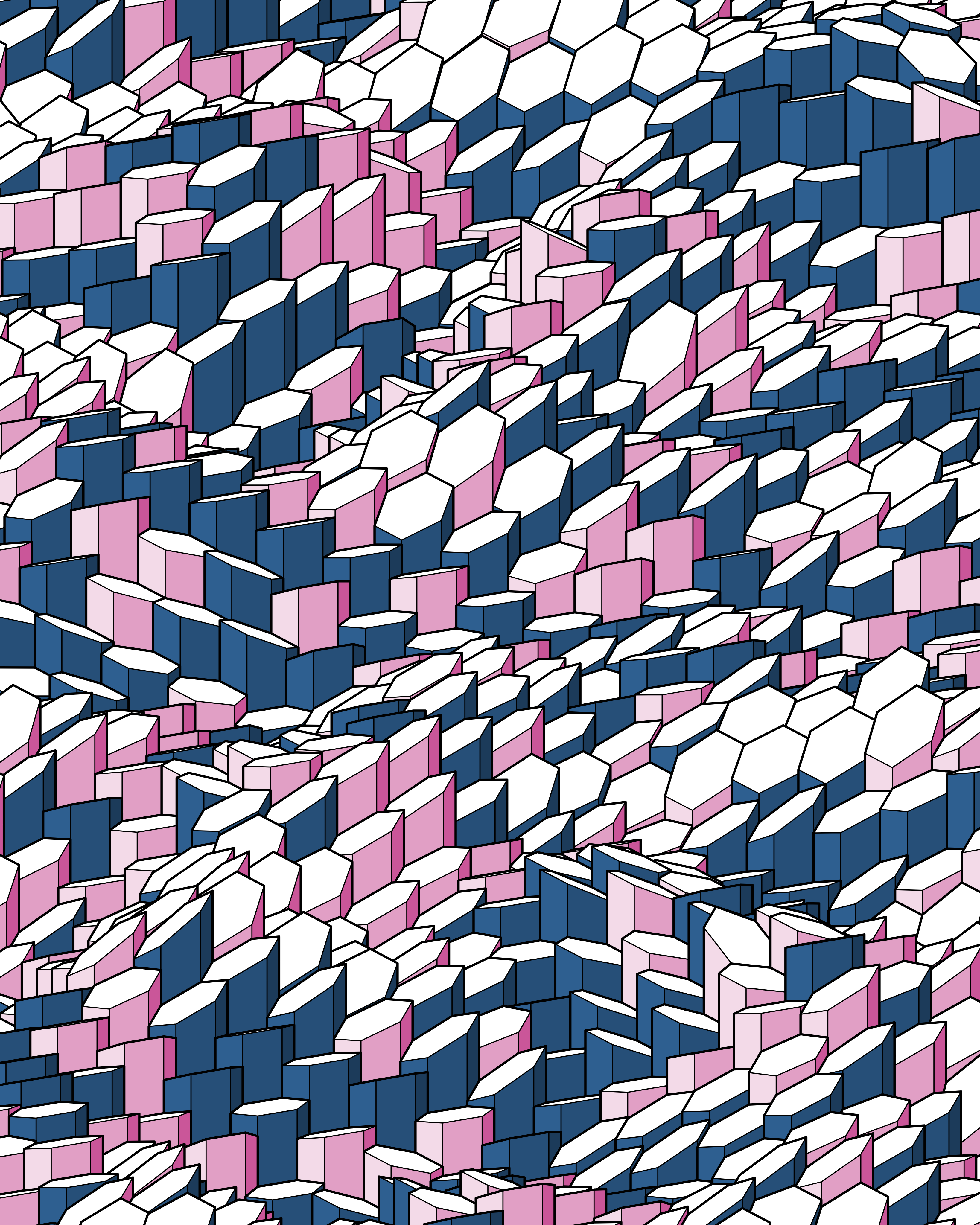 Hexagones Landscape #305 static NFT preview