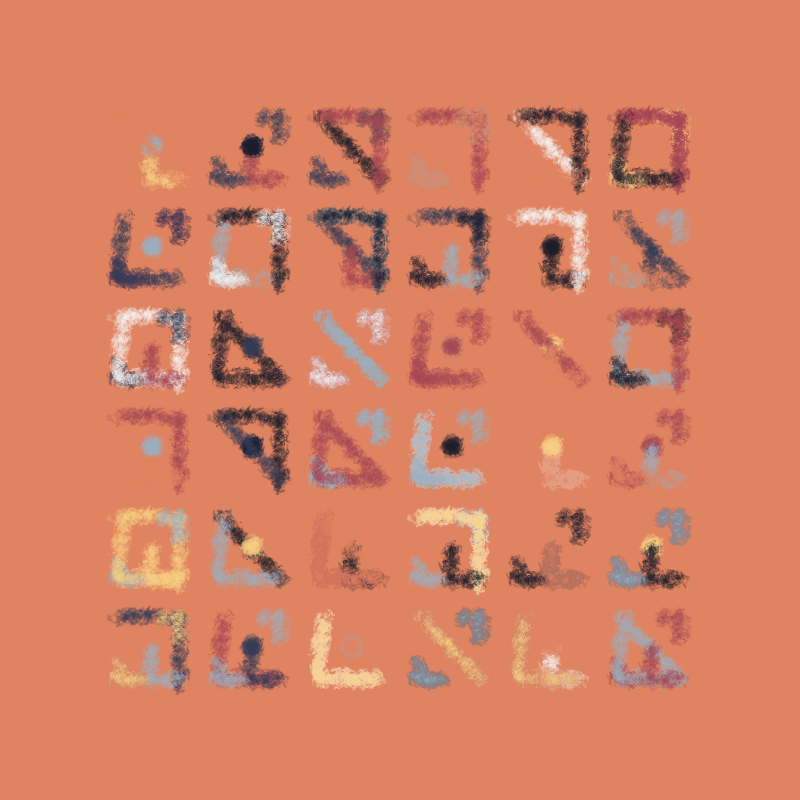 Calligraphic #57 static NFT preview