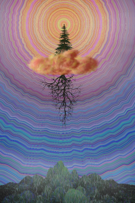 Tree and Cloud #160 static NFT preview