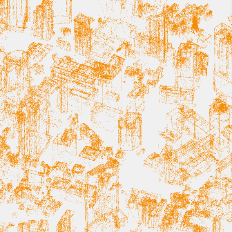Algorithmic Drawing: Minato City Tokyo #46 static token preview