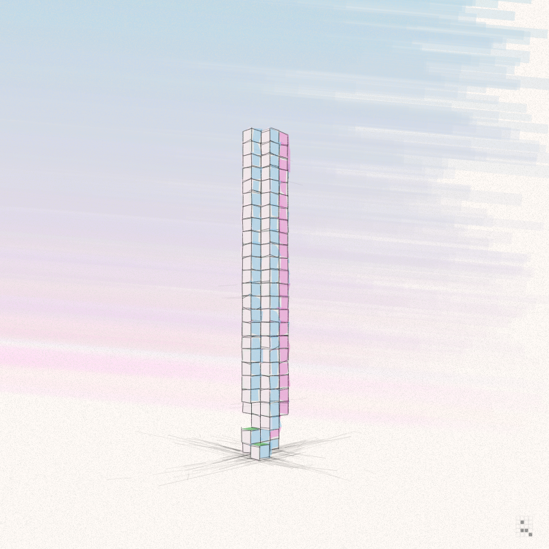 Cellular Skyscrapers #25 static token preview