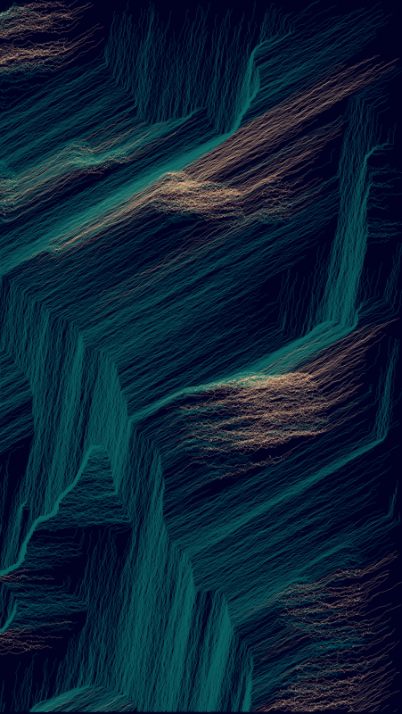 Algoscapes | Rock-face #94 static NFT preview