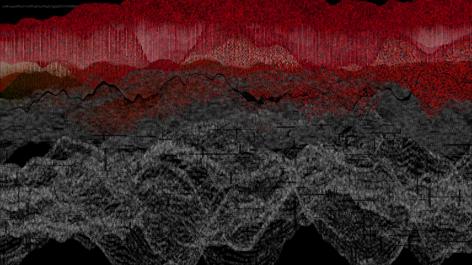 Pixel rain in a data landsacape #106 static token preview