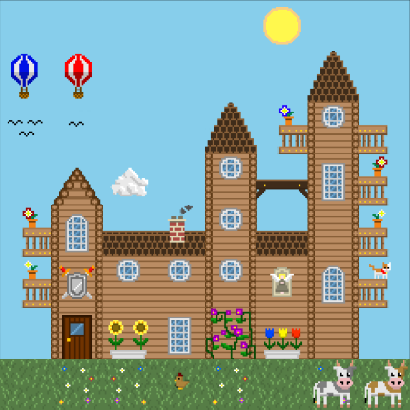 2D Mansion #849 static NFT preview