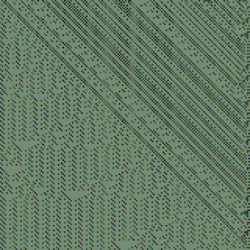 Colored Elementary Cellular Automaton #447 static NFT preview