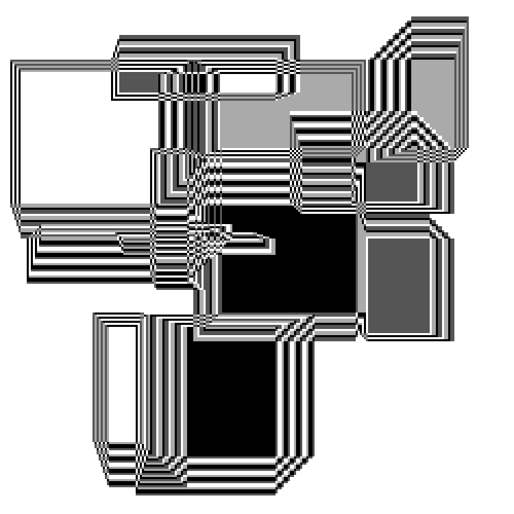 Superimposed Rectangles #92 static NFT preview