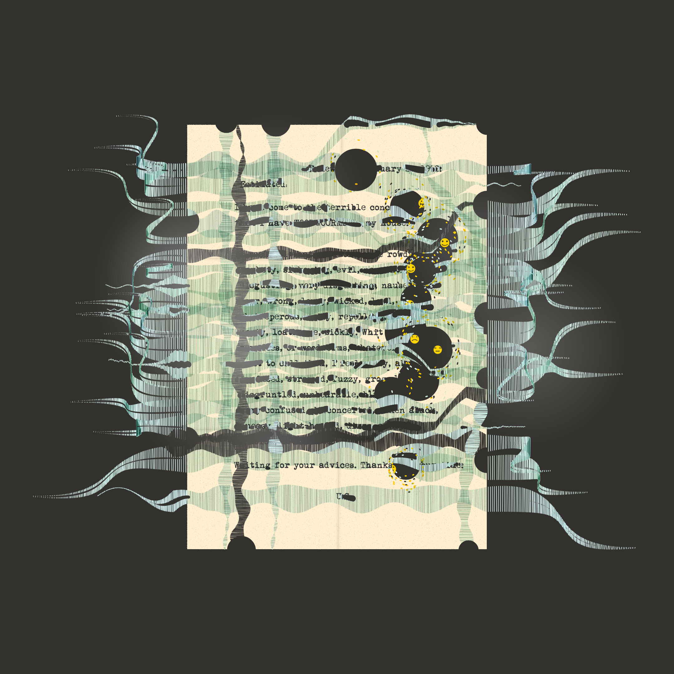 Word-eating worms #195 static NFT preview