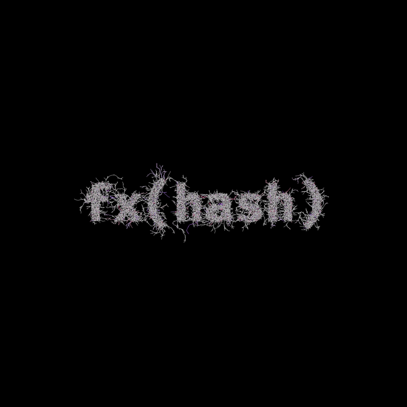 FXHASH Logo with Features #389 static token preview