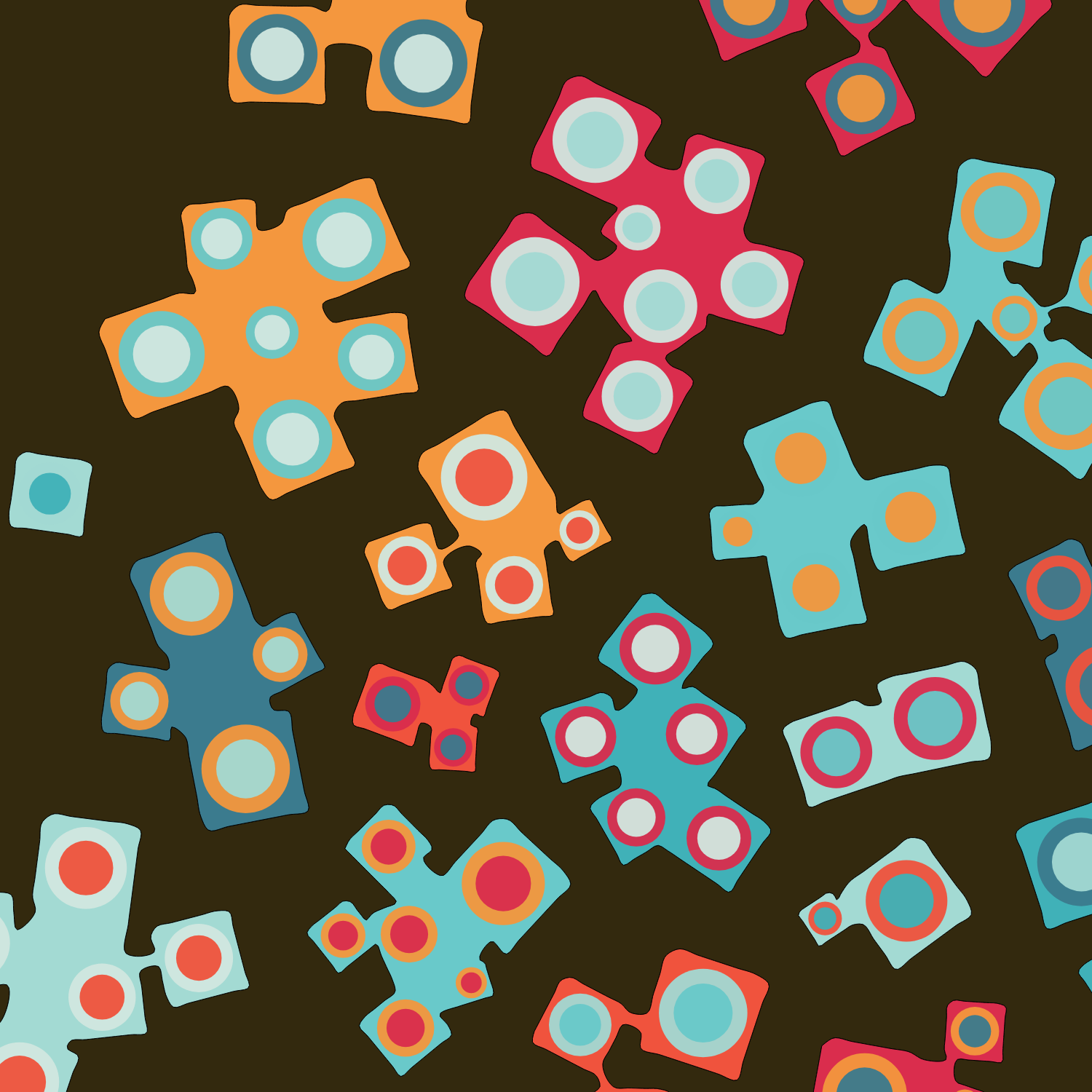 Geometric colorful shapes (Free edition) #58 static NFT preview