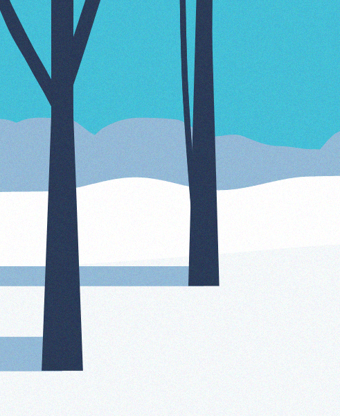 Minimal Snow Landscape #73 static NFT preview