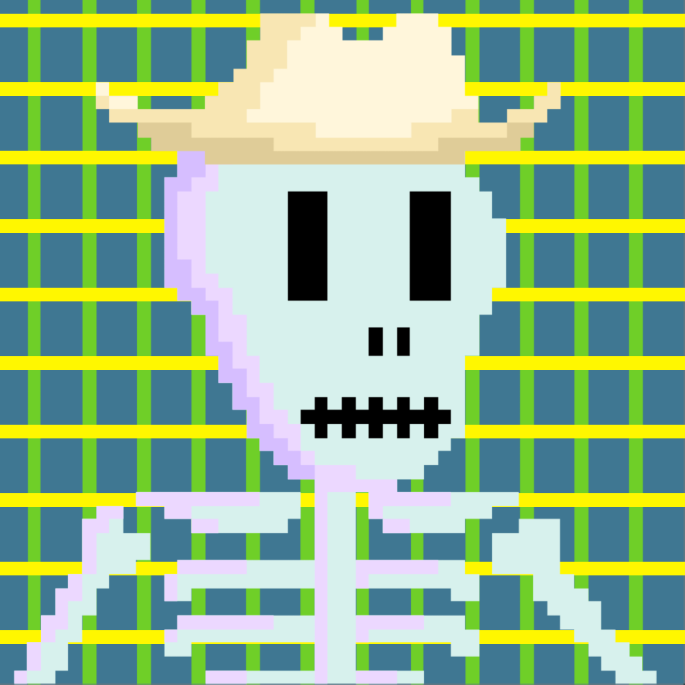 PIXEL SKULLETTI 1 #144 static token preview