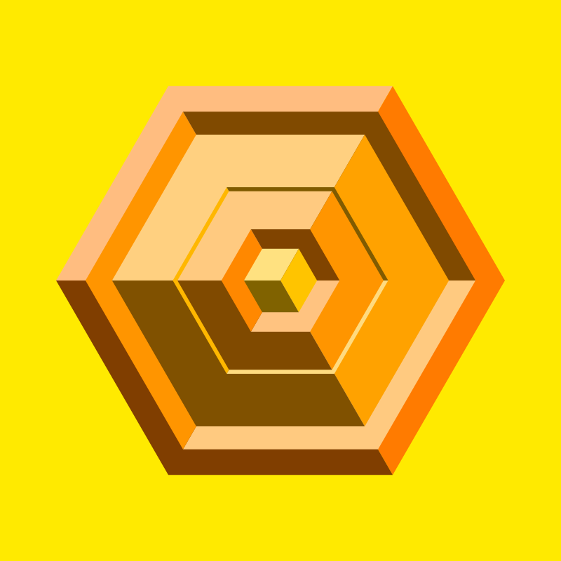 Hexagones - Art for Bots #43 static token preview