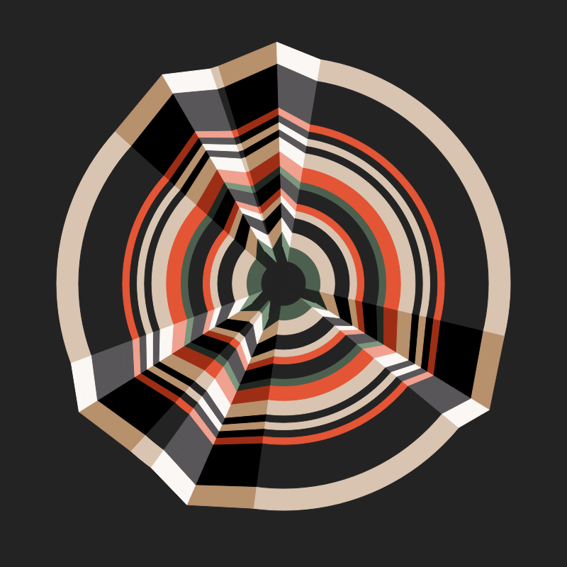 Folded Circle #8 static token preview