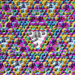 Colorful cubic sponge forms #42 static token preview