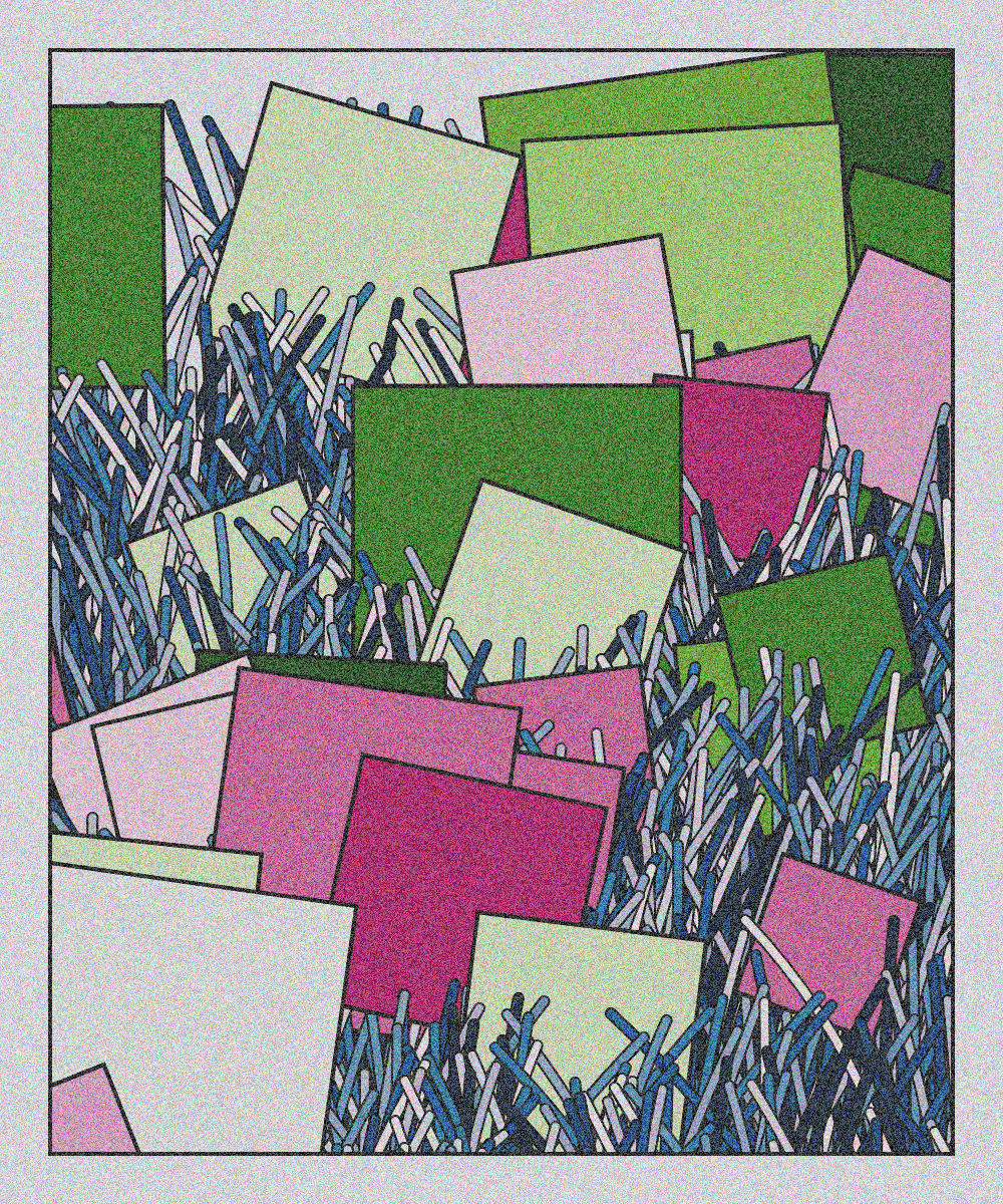 Paper salad with colored cardboard #12 static token preview