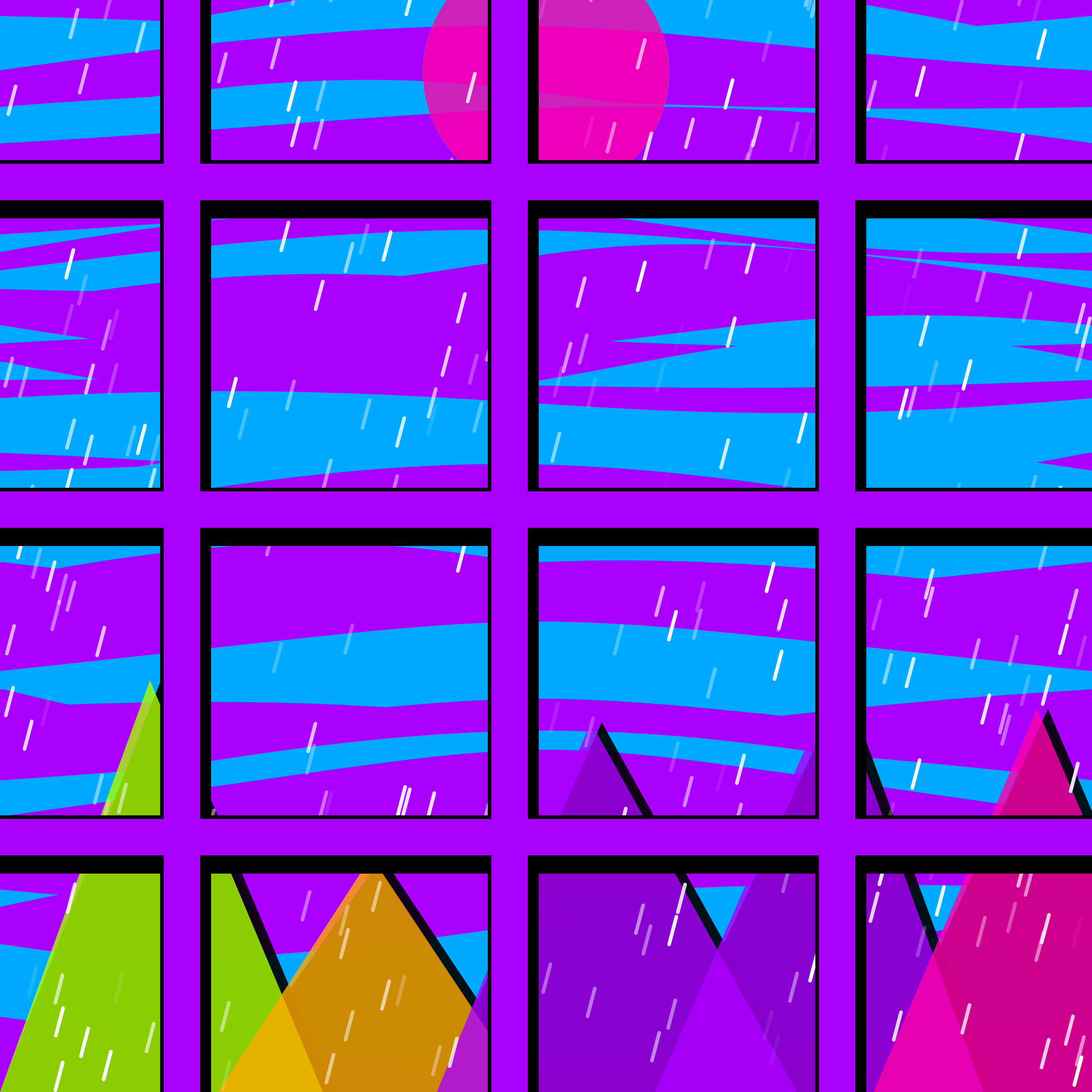 Rain #16 static NFT preview