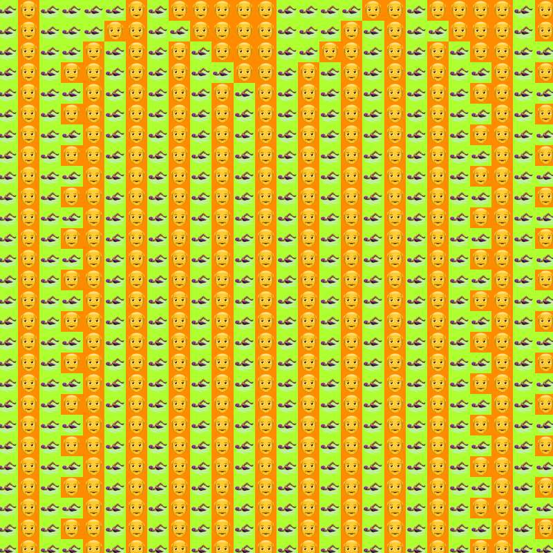 Elementary Cellular Emoji Automata #351 static NFT preview