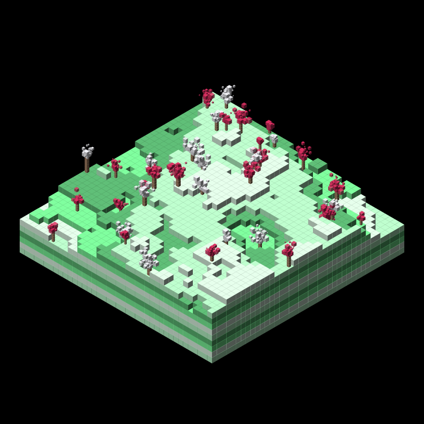 Pixel Topography #28 static NFT preview