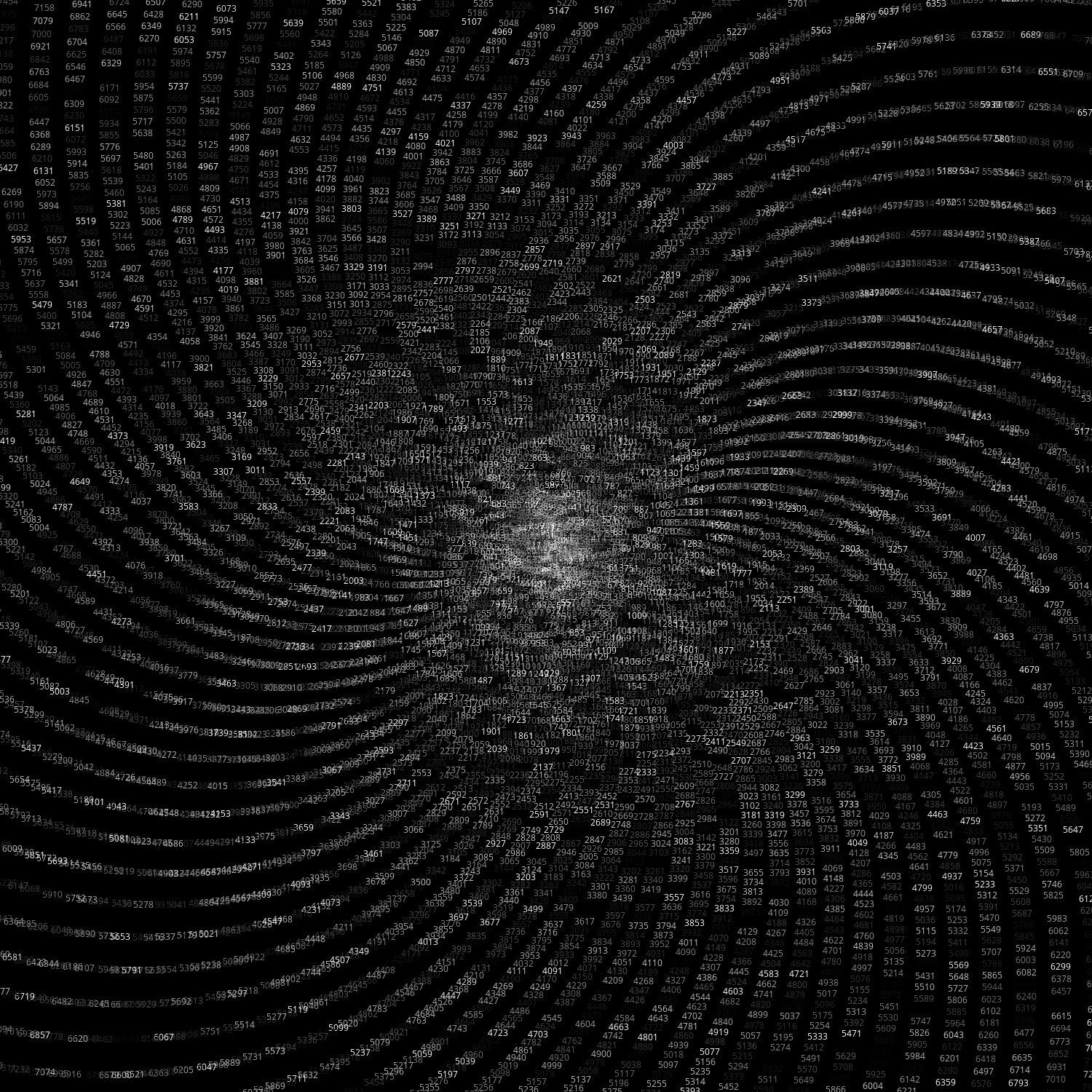 Polar Plot of Numbers #126 static token preview