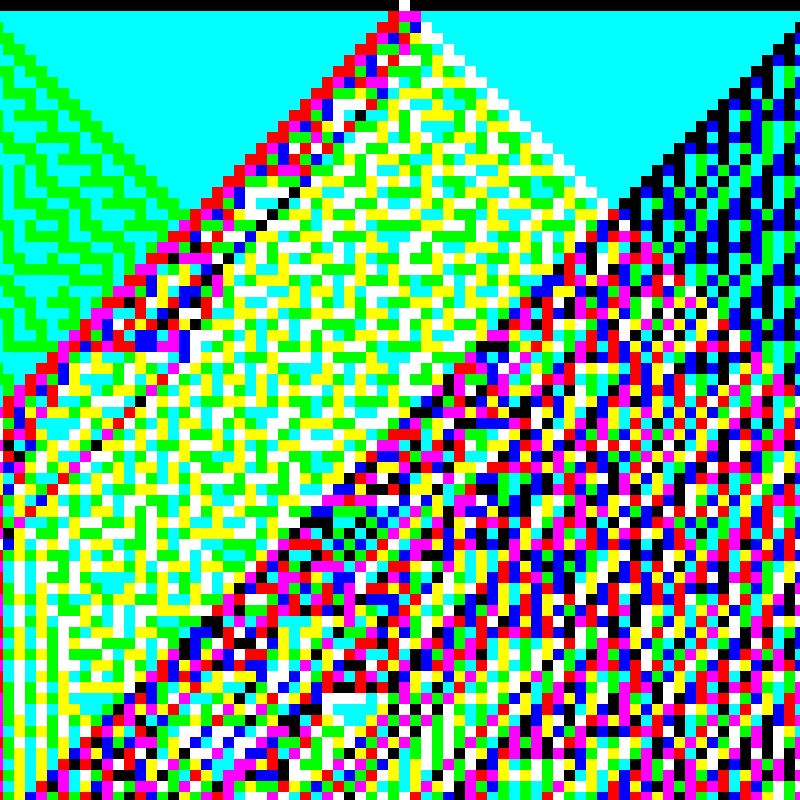 RGB Elementary Cellular Automaton #762 static token preview