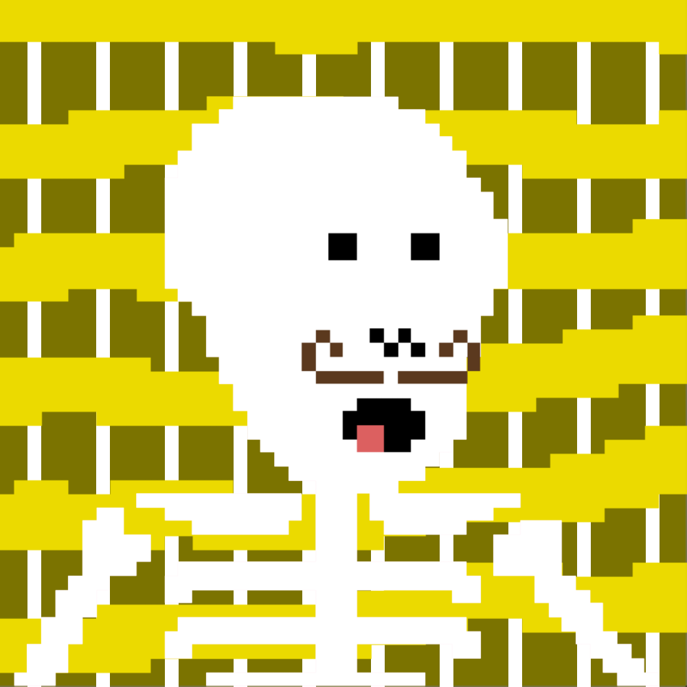 PIXEL SKULLETTI 1 #221 static token preview