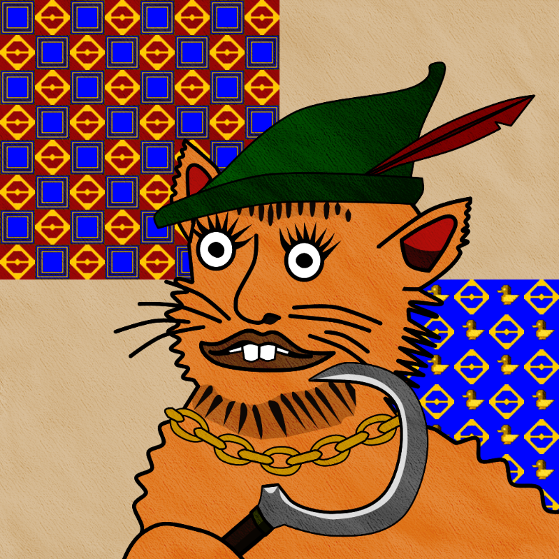 Famous Medieval Cat #124 static token preview