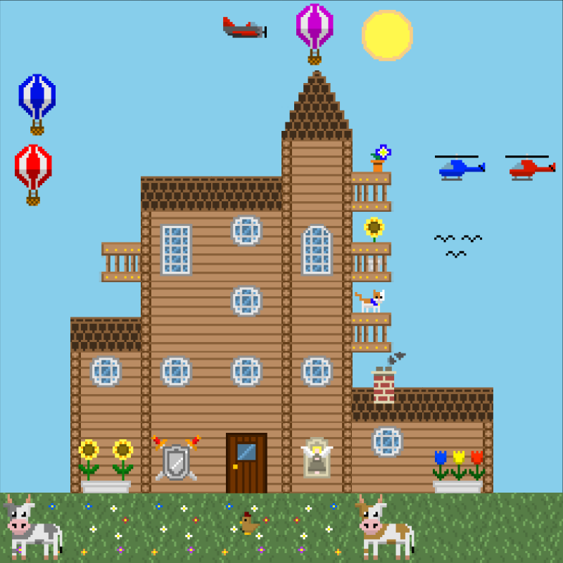 2D Mansion #579 static NFT preview