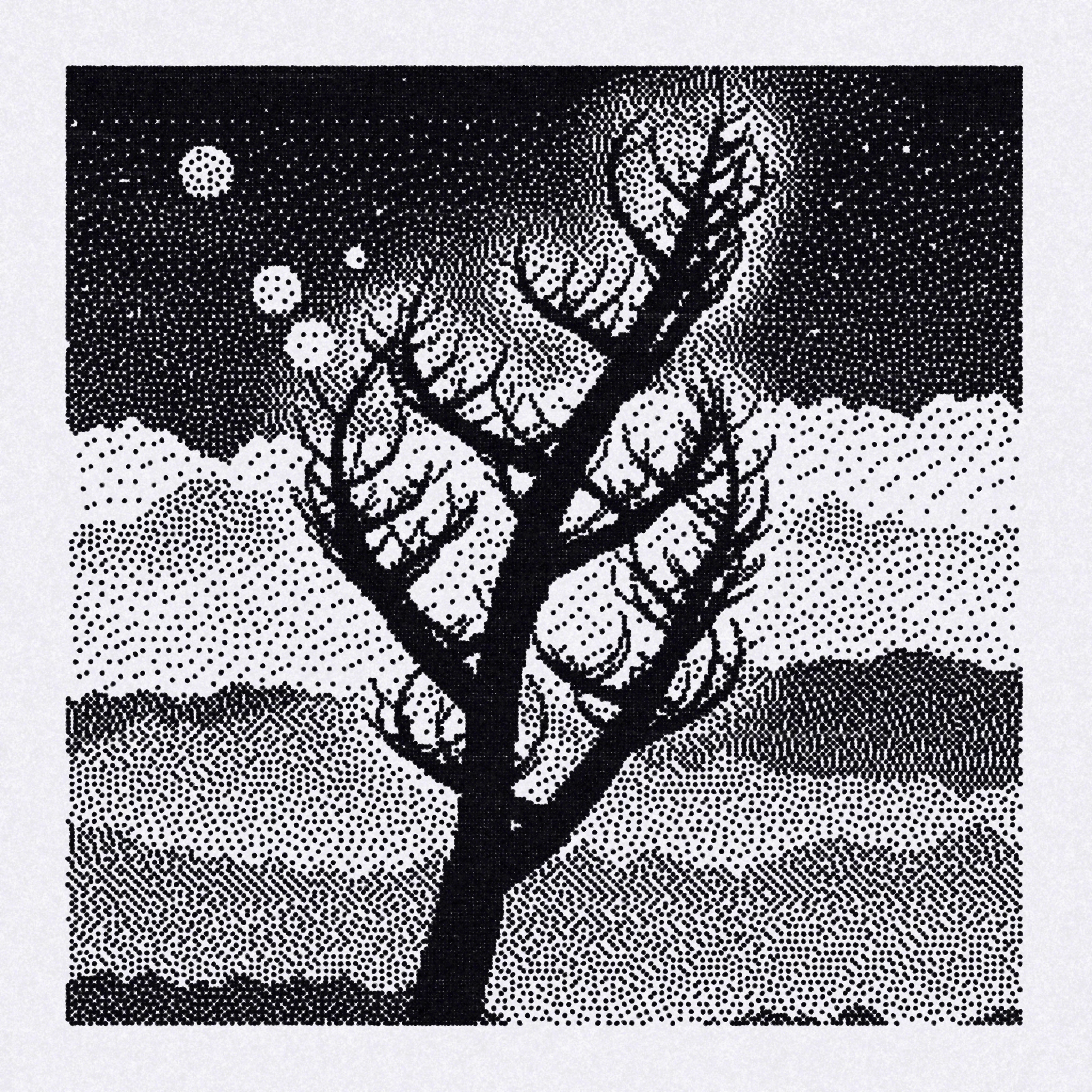 Dithered Branches #92 static NFT preview