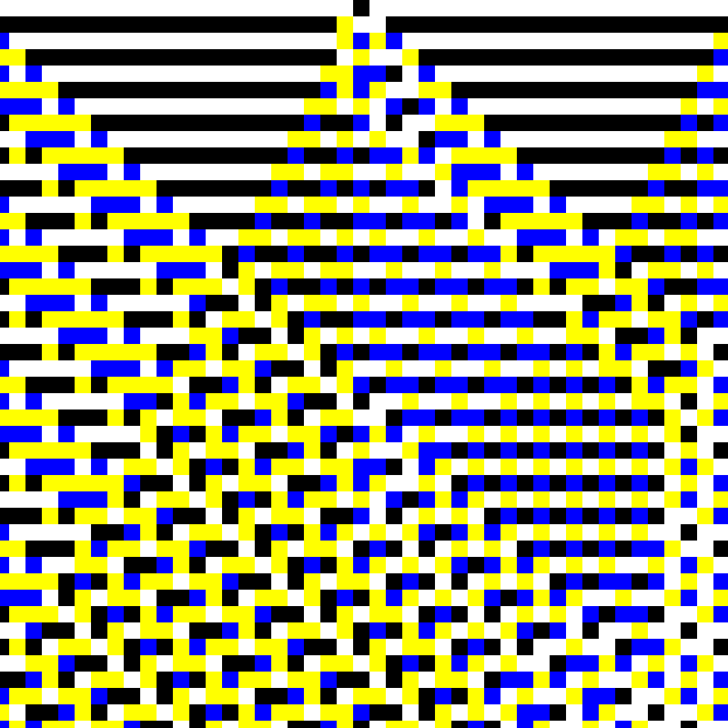 RGB Elementary Cellular Automaton #238 static token preview