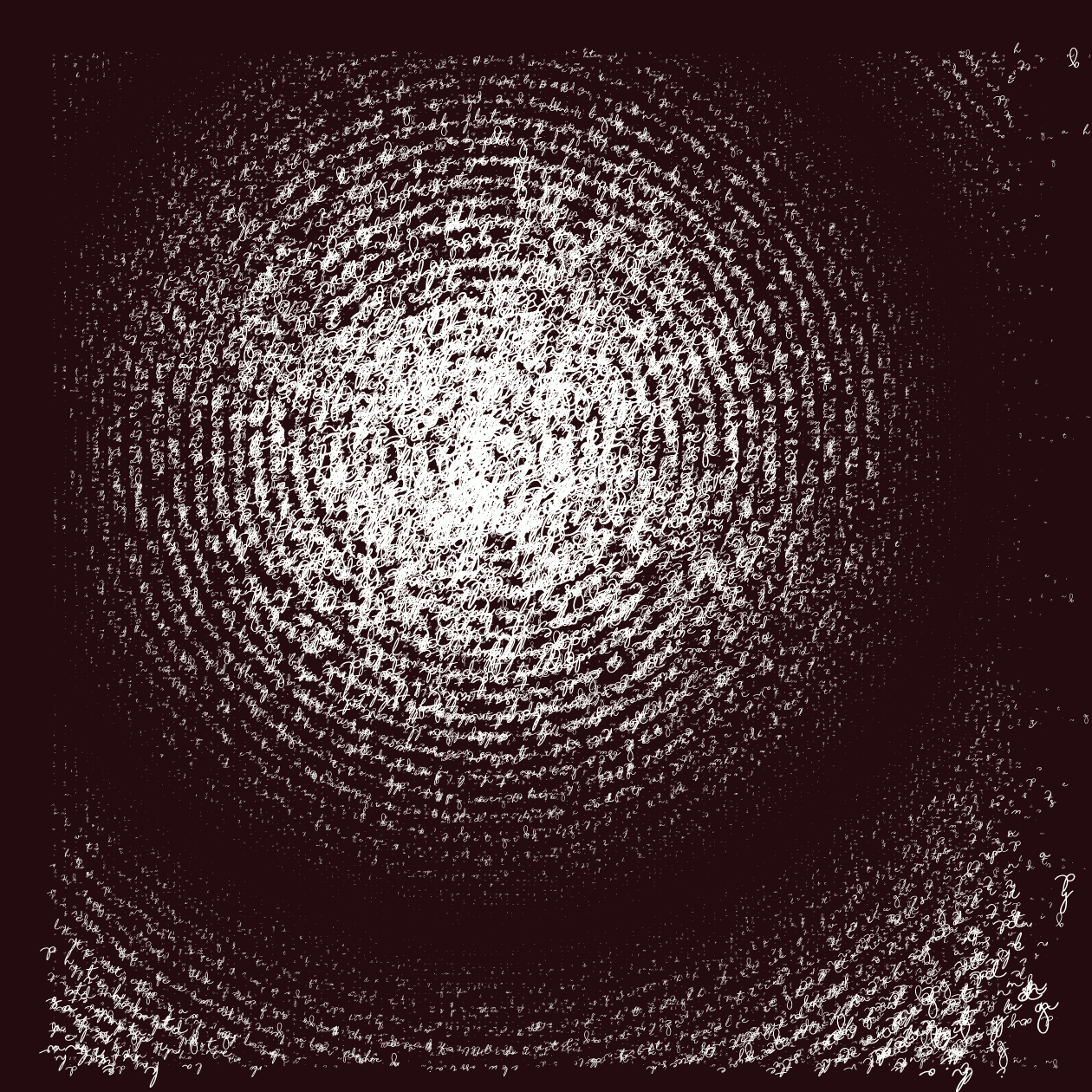 Asemic Writing 1o1 #47 static token preview