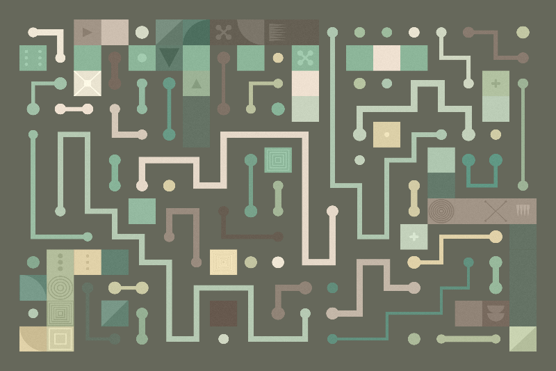 Scattered Pathways #96 static NFT preview