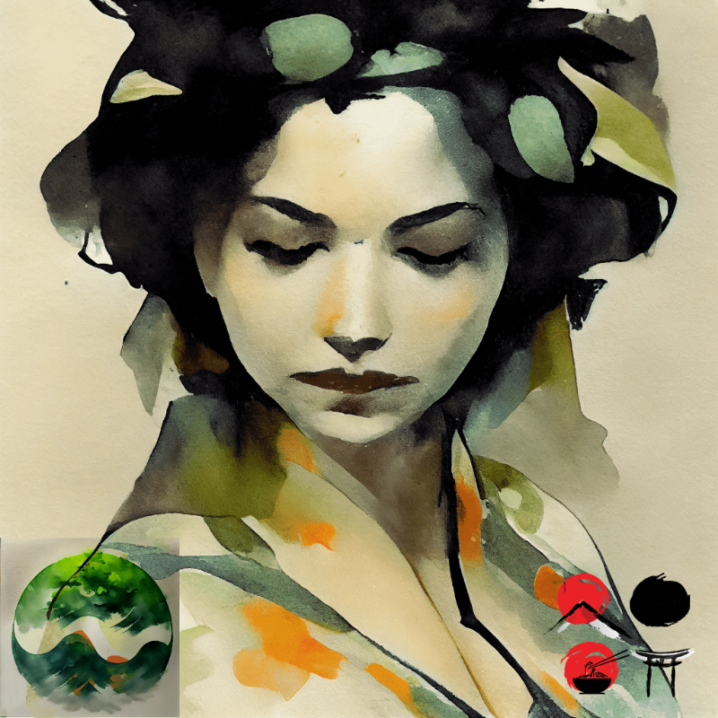 Geisha and nature #14 static token preview