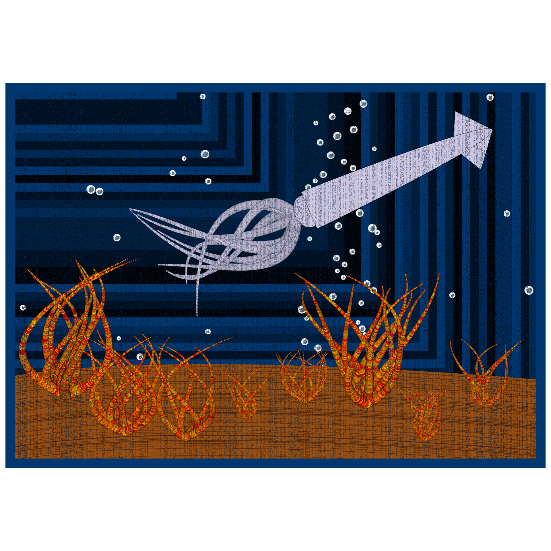 Bézier Aquarium 🦑 #93 static token preview