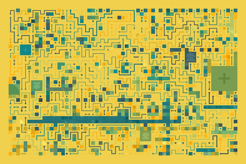 Scattered Pathways #353 static NFT preview