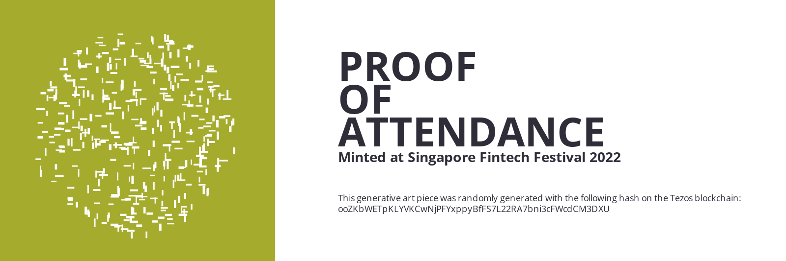 SFF2022 Proof of Attendance Token #534 static token preview