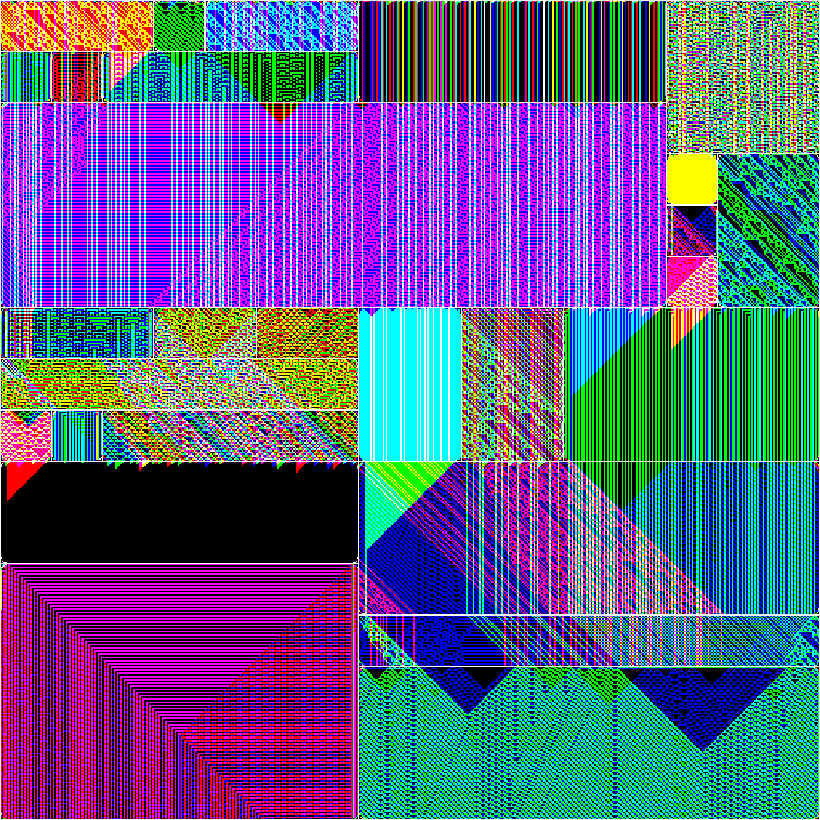 RULES (for Elementary Cellular Automata) #504 static NFT preview